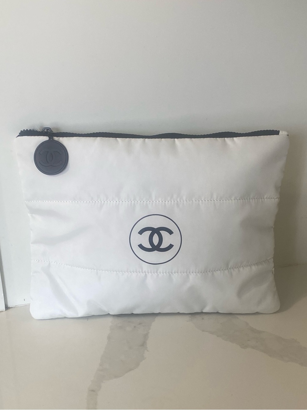 Chanel Beaute Puffy Nylon Pouch / Makeup bag  - GWP